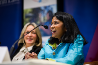 Rangita de Silva de Alwis at a UN Women event at the United National Headquarters in New York.