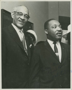 Raymond Pace Alexander and Martin Luther King, Jr., at Law Day USA, held at the University Museum